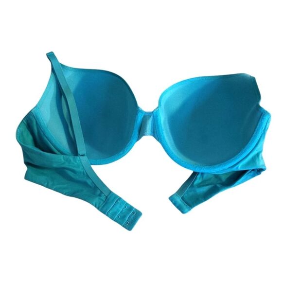 Victoria's Secret 2011 Teal Lined Smooth Demi Bra Size 38C - Picture 7 of 10